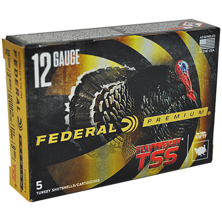 Federal Heavyweight TSS 12 Gauge 3" 1-3/4oz #9 Tungsten Super Shot 5 Rounds