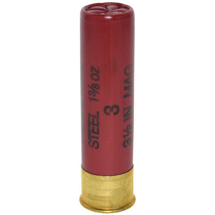 12 Gauge 3-1/2" 1-3/8 Oz Speed-Shok Steel #3 Shot 25 Rounds