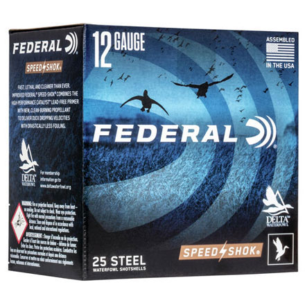 12 Gauge 3" 1 1/4 Oz #BB Speed-Shok High Velocity Shotshells 25 Rounds