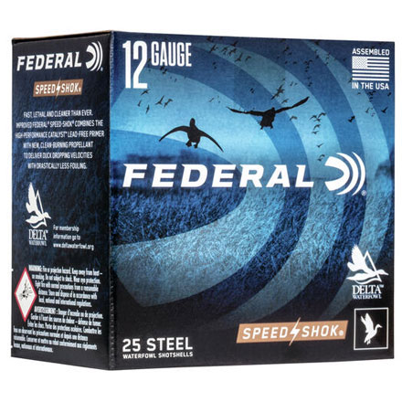 12 Gauge 3" 1 1/4 Oz #BBB Speed-Shok High Velocity Shotshells 25 Rounds