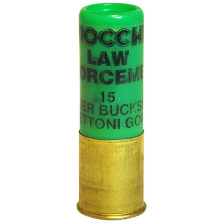Fiocchi 12 Gauge 2 3/4" 15 Pellets Rubber Buck 10 Rounds