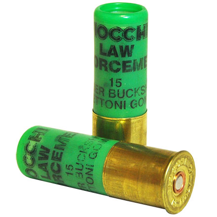 Fiocchi 12 Gauge 2 3/4" 15 Pellets Rubber Buck 10 Rounds