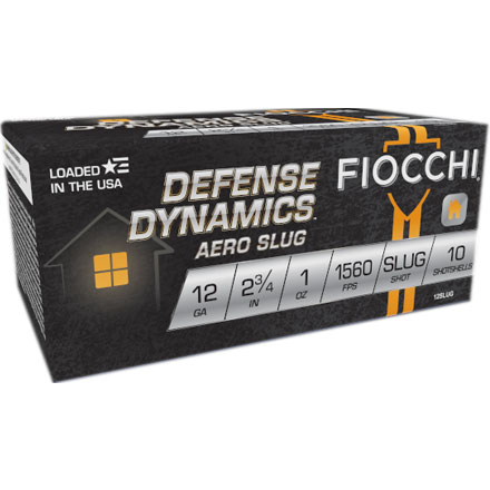 Fiocchi 12 Gauge 2 3/4" 1oz Aero Slug High Velocity 10 Rounds