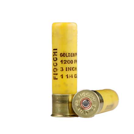 Fiocchi Golden Pheasant 20 Gauge 3" 1-1/4oz #5 Nickel Plated Shot 1200fps 25 Rounds