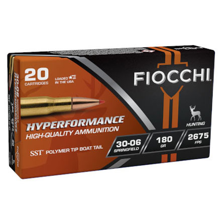 Fiocchi 30-06 Springfield 180 Grain SST 20 Rounds 2675 fps