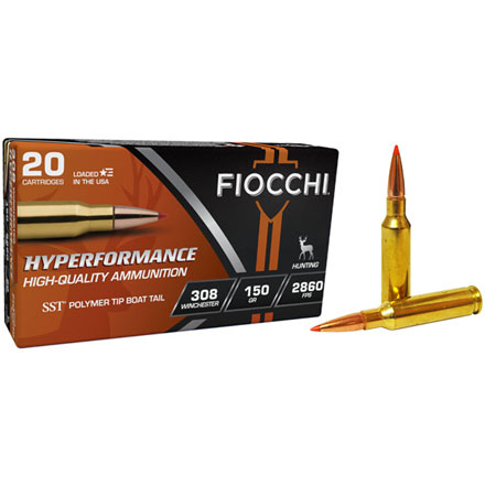 Fiocchi 308 Winchester 150 Grain SST 20 Rounds 2860 fps
