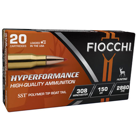 Fiocchi 308 Winchester 150 Grain SST 20 Rounds 2860 fps