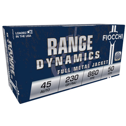 Fiocchi 45 Auto 230 Grain Full Metal Jacket 50 Rounds