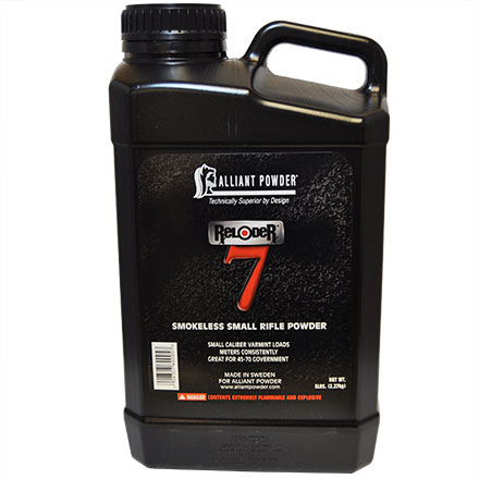 Alliant Reloder 7 Smokeless Rifle Powder (5 lbs)