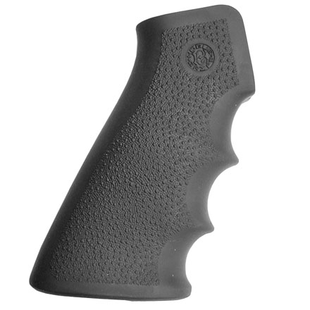 AR-15/M-16 Black Rubber Grip With Finger Grooves Fits Standard AR Grip