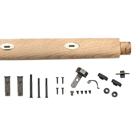 Mountain Rifle Kit 50 Caliber Percussion 32 Inch White Octagonal Barrel 1:48 Twist Steel Trigger
