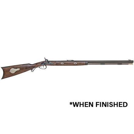 Mountain Rifle Kit 50 Caliber Percussion 32 Inch White Octagonal Barrel 1:48 Twist Steel Trigger