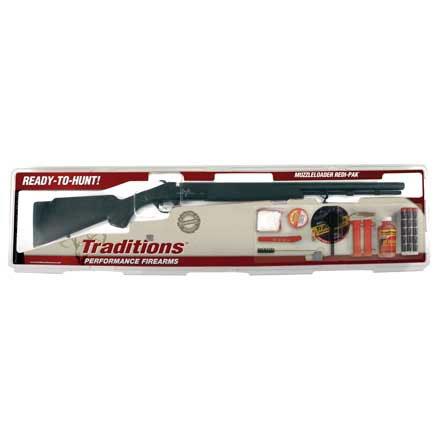BuckStalker XT 50 Caliber 24 Inch Chromoly Barrel Synthetic Black Stock Blued Barrel Redi-Pak