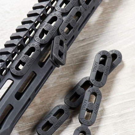 Troy Ind. Squid Grip Inserts for M-LOK Handguards Rubber BLK 7 PAK