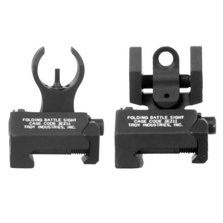 Micro Folding BattleSight Set HK Front & Round Rear Black
