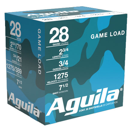 Aguila 28 Gauge 2-3/4" 3/4oz #7.5 Shot 25 Rounds 1275fps