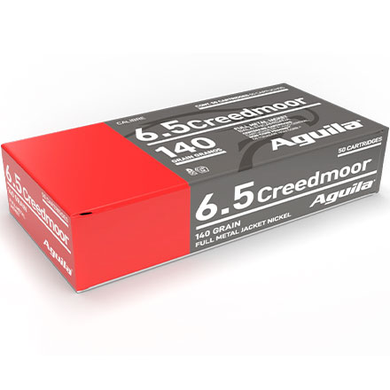 Aguila 6.5 Creedmoor Full Metal Jacket Boat Tail 140 Grain 20 Rounds