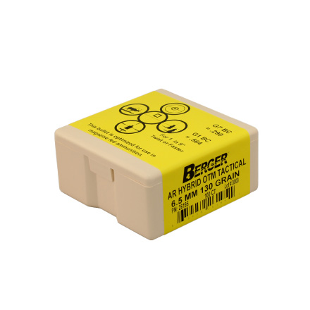 6.5mm 130 Grain Match AR Hybrid OTM Tactical 100 Count