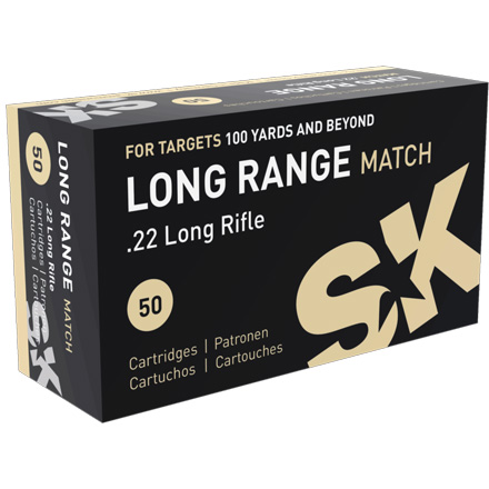 SK Long Range Match 22 Long Rifle 40 Grain Round Nose 50 Round Box