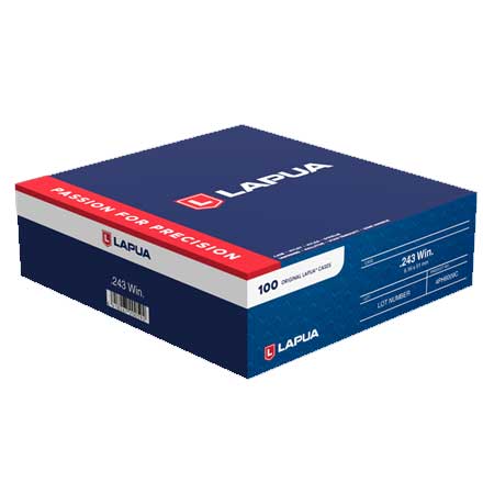 243 Winchester Unprimed Rifle Brass 100 Count