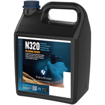 VihtaVuori N320 Smokeless Handgun Powder (4 lbs)