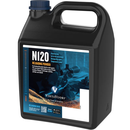 VihtaVuori N120 Smokeless Rifle Powder (8 lbs)
