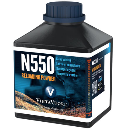 VihtaVuori N550 High Energy Smokeless Rifle Powder (1 lb)