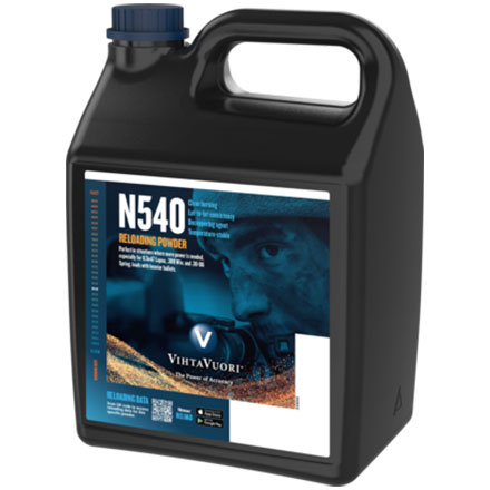 VihtaVuori N540 High Energy Smokeless Rifle Powder (8 lbs)