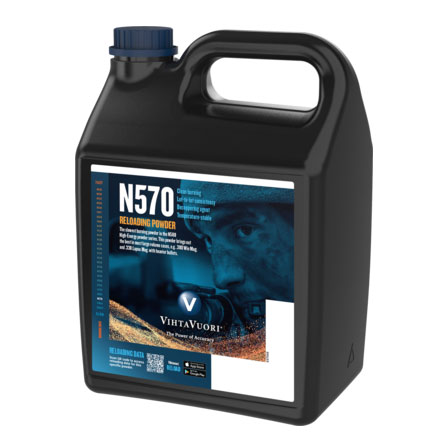VihtaVuori N570 High Energy Smokeless Rifle Powder (8 lbs)