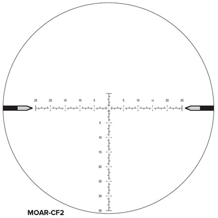 NX8 2.5-20X50mm F2 .1 MRAD MOAR-CF2 Reticle Matte Finish