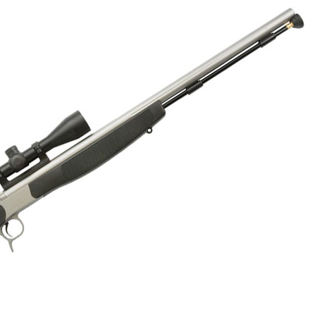 Optima V2 .50 Caliber Muzzleloader Kit Stainless Steel Barrel Black Stock With KonusPro 3-9x40 Scope