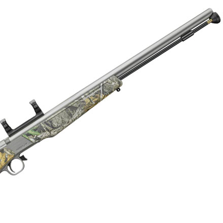Wolf V2 50 Caliber Muzzleloader 24 Inch 1:28 Twist Stainless Barrel Realtree Edge Integral Mount