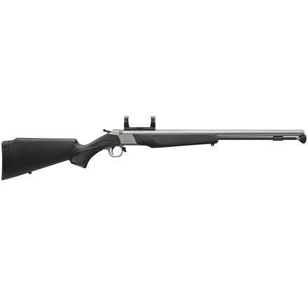 Wolf V2 50 Caliber Muzzleloader 24 Inch 1:28 Twist SS Barrel Black Synthetic Stock & Scope Mount