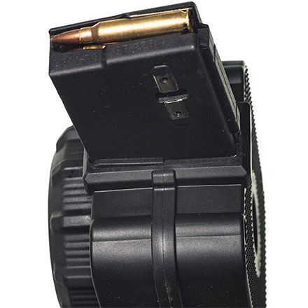 AR-15 5.56mm 65 Round Drum Black Polymer