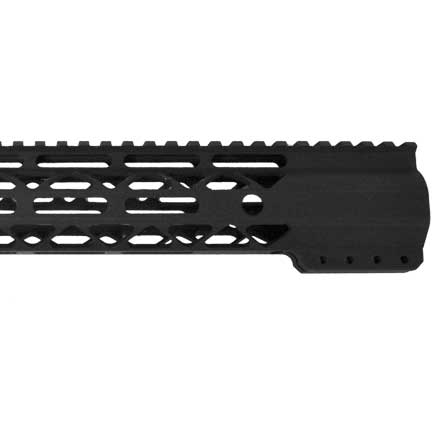 15" Air-Lok Series M-LOK Compression Free Floating Handguard With Monolithic Top Rail