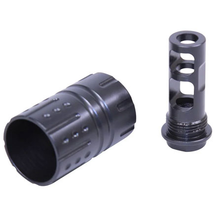 AR-9 "HellFire" Muzzle Compensator With QD Blast Shield (Gen 2) 1/2x36