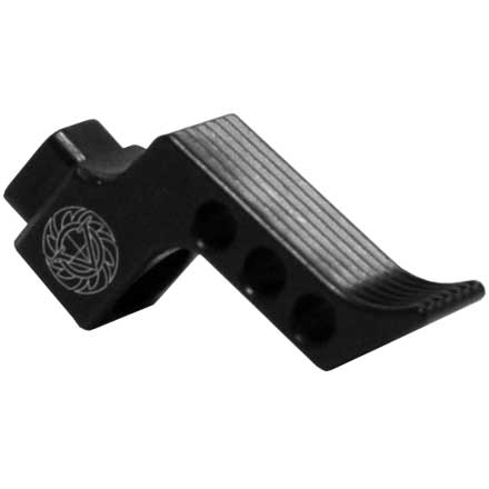 Straight Finger Stop Serration Black Trigger Shoe for MPC Trigger