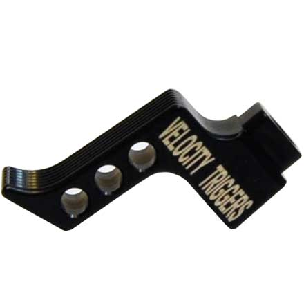 Straight Finger Stop Serration Black Trigger Shoe for MPC Trigger