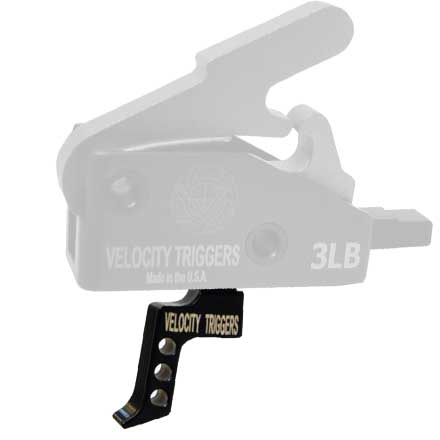 Straight Finger Stop Serration Black Trigger Shoe for MPC Trigger