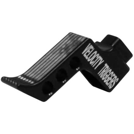 Straight Finger Stop Serration Black Trigger Shoe for MPC Trigger