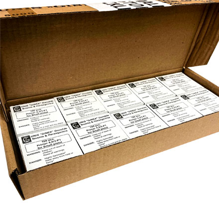 Unis Ginex Small Pistol Primer 5,000 Count Case Nickel Cup
