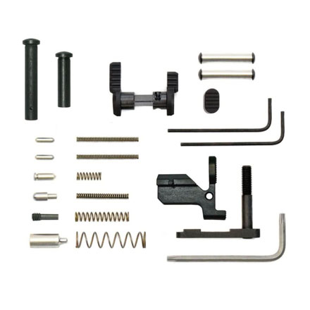 AR-10 Gun Builder’s Lower Parts Kit - Minus Fire Control Group & Grip - Black