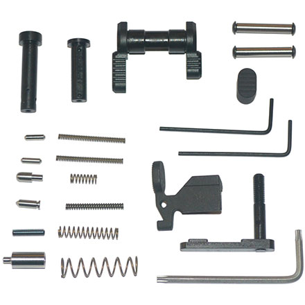 AR-15 Gun Builder’s Lower Parts Kit - Minus Fire Control Group & Grip - Black