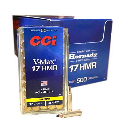 17 HMR 17 Grain V-Max 500 Round Brick