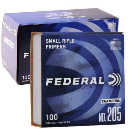 Federal Champion #205 Small Rifle Primers 5000 Count