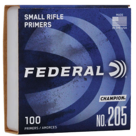 Federal Champion #205 Small Rifle Primers 5000 Count