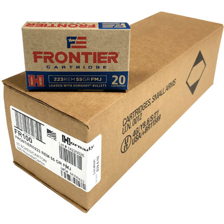 Hornady Frontier 223 Remington 55 Grain Full Metal Jacket  500 Round Case