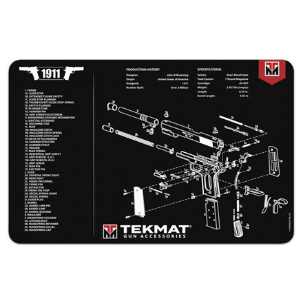 1911 Gun Cleaning Mat