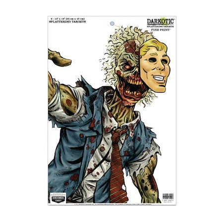 Darkotic Zombie 12x18" Splattering Targets - 8 Pack