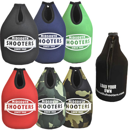 Midsouth Shooters Premium Collapsible Foam 64oz Growler Bottle Zipper Insulators